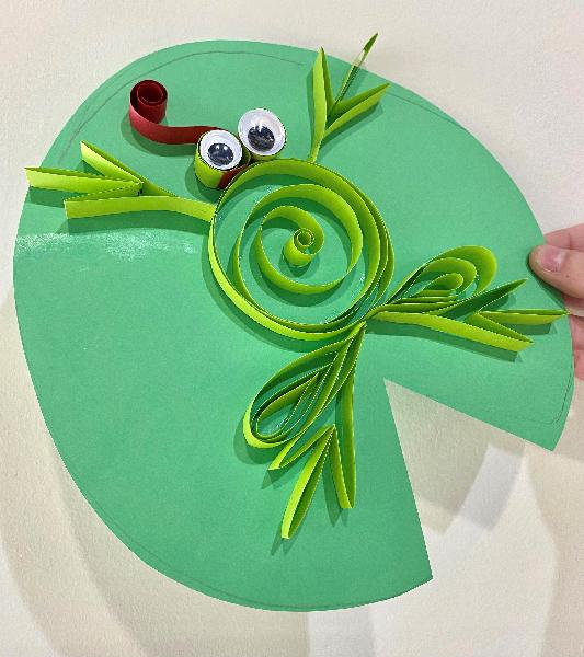 Quilled Paper Frog